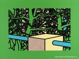 Tuin met dennen Tuin met dennen