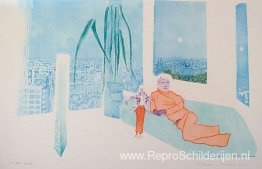 Spiegels uit 'Invitation to a Voyage' portfolio van 5 aquatinten Spiegels uit 'Invitation to a Voyage' portfolio van 5 aquatinten