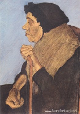 Oude blinde vrouw Oude blinde vrouw