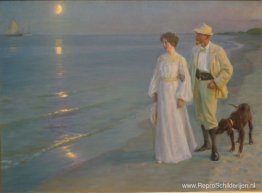 Zomeravond op het strand van Skagen Zomeravond op het strand van Skagen