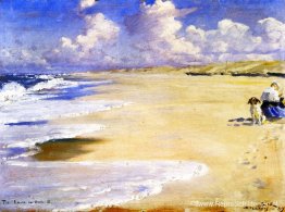 Marie Krøyer Schilderij op het strand van Stenbjerg Marie Krøyer Schilderij op het strand van Stenbjerg