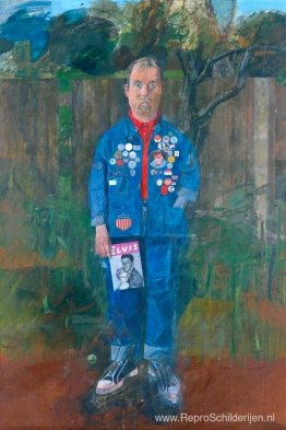 Zelfportret met insignes Zelfportret met insignes