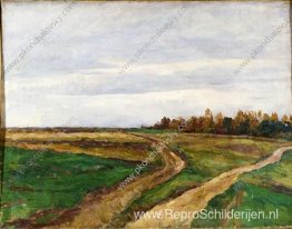 Landschap. Een veld. Landschap. Een veld.