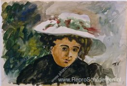 Vrouwelijk portret (Voronova). Studie. Vrouwelijk portret (Voronova). Studie.