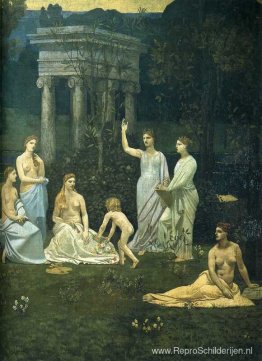 Het heilige hout gekoesterd door de kunsten en de muzen (detail) Het heilige hout gekoesterd door de kunsten en de muzen (detail)