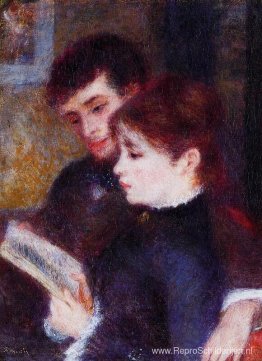 Lezend koppel (Edmond Renoir en Marguerite Legrand) Lezend koppel (Edmond Renoir en Marguerite Legrand)