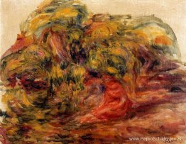 Vrouw in de tuin van Collettes Vrouw in de tuin van Collettes