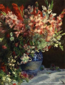 Gladiolen in een vaas Gladiolen in een vaas