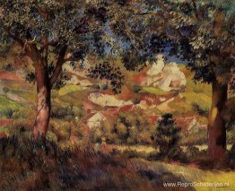 Landschap in La Roche-Guyon Landschap in La Roche-Guyon