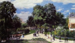 De Champs Elysees tijdens de Parijse beurs van 1867 De Champs Elysees tijdens de Parijse beurs van 1867