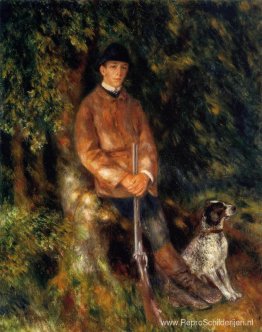 Alfred Berard en zijn hond Alfred Berard en zijn hond