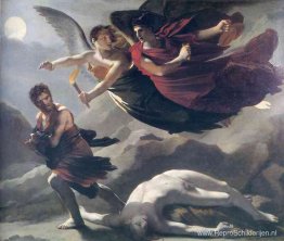 Gerechtigheid en goddelijke wraak die misdaad nastreven Gerechtigheid en goddelijke wraak die misdaad nastreven