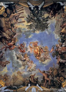 Plafondfresco met Medici-wapen Plafondfresco met Medici-wapen