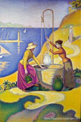 Jonge vrouwen uit de Provence bij de bron Jonge vrouwen uit de Provence bij de bron