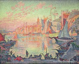 De haven van Saint-Tropez De haven van Saint-Tropez