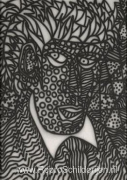 Getatoeëerd hoofd Getatoeëerd hoofd