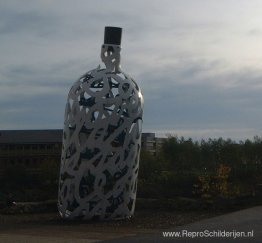 De fles bankbiljetten De fles bankbiljetten