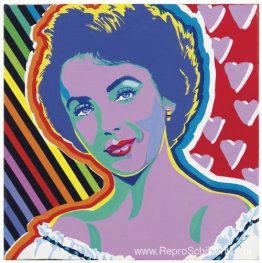 Portret van Elizabeth Taylor Portret van Elizabeth Taylor