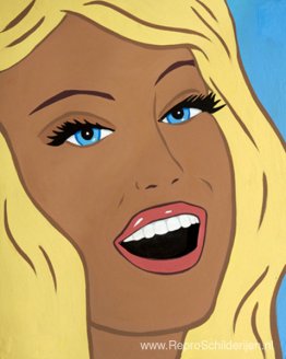 Lachende blondine Lachende blondine