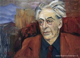 Portret van Ilja Ehrenburg Portret van Ilja Ehrenburg