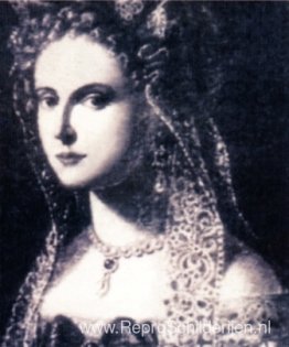 Portret van Aurora Sanseverino Portret van Aurora Sanseverino