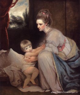 Mevrouw William Beresford en haar zoon John, later Lord Decies Mevrouw William Beresford en haar zoon John, later Lord Decies
