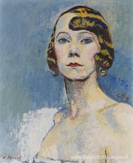 Busteportret van een dame Busteportret van een dame