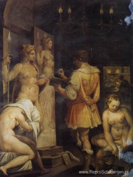 Het atelier van de schilder Het atelier van de schilder