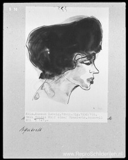 Hoofd van Spaanse vrouw Hoofd van Spaanse vrouw