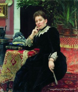 Portret van de filantroop Olga Sergejevna Aleksandrova-Heinz Portret van de filantroop Olga Sergejevna Aleksandrova-Heinz