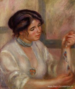 Vrouw met een ketting Vrouw met een ketting