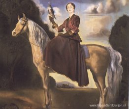 Paardensportfantasieportret van Lady Dunn Paardensportfantasieportret van Lady Dunn