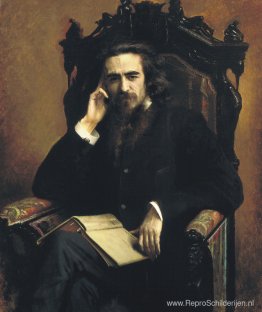 Portret van filosoof Vladimir Solovjov Portret van filosoof Vladimir Solovjov