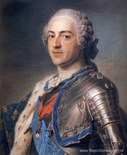 Portret van koning Lodewijk XV Portret van koning Lodewijk XV