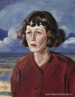 Portret van de dichteres Maria Petrovych Portret van de dichteres Maria Petrovych