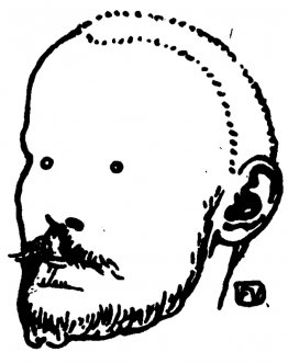 Portret van de Franse schrijver Jules Renard Portret van de Franse schrijver Jules Renard