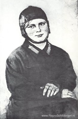 Portret van pilootvrouw M.S. Zimova Portret van pilootvrouw M.S. Zimova