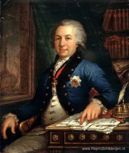 Portret van de Russische dichter Gavril Derzhavin Portret van de Russische dichter Gavril Derzhavin