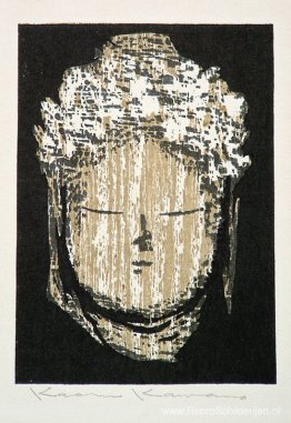 Figuur met gesloten ogen Figuur met gesloten ogen