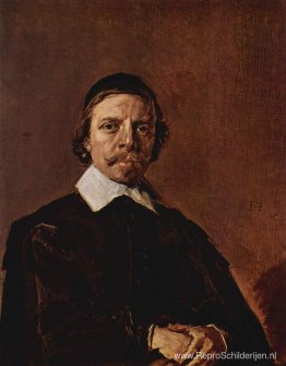 Portret van een man, mogelijk een minister Portret van een man, mogelijk een minister