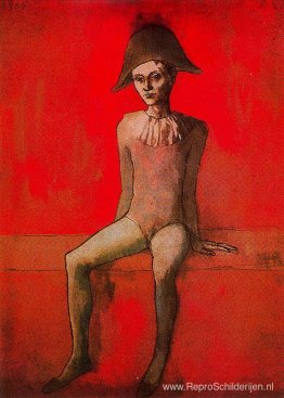 Zittende harlekijn Zittende harlekijn