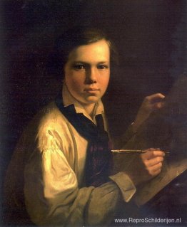 Portret van de zoon van de kunstenaar, de ezel Portret van de zoon van de kunstenaar, de ezel