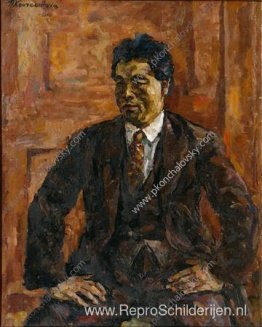 Portret van de Japanse kunstenaar Yabe-shan Portret van de Japanse kunstenaar Yabe-shan