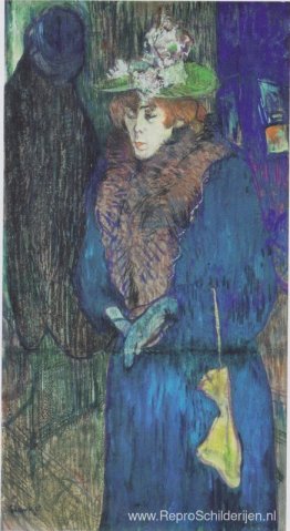 Jane Avril betreedt de Moulin Rouge Jane Avril betreedt de Moulin Rouge