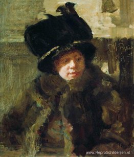 Portret van de schrijver N.B. Nordman-Severova, de vrouw van de Portret van de schrijver N.B. Nordman-Severova, de vrouw van de