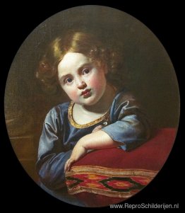 Portret van Prins E.G. Gagarin als kind Portret van Prins E.G. Gagarin als kind