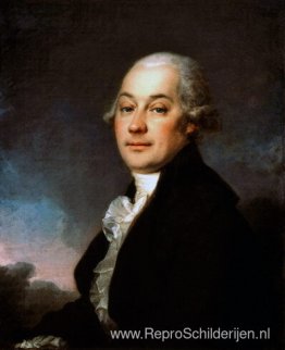 Portret van Johann Hauffe Portret van Johann Hauffe