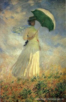 Vrouw met parasol, naar rechts gericht (ook bekend als Studie va Vrouw met parasol, naar rechts gericht (ook bekend als Studie va