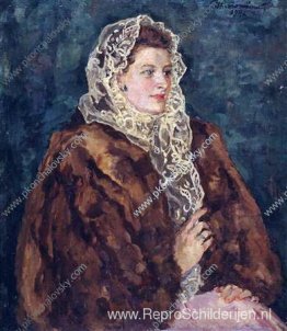 Portret van Angelina Borisovna Kemenova Portret van Angelina Borisovna Kemenova