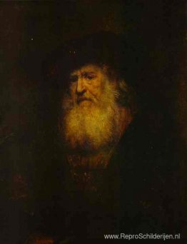 Portret van een bebaarde man in zwarte baret Portret van een bebaarde man in zwarte baret